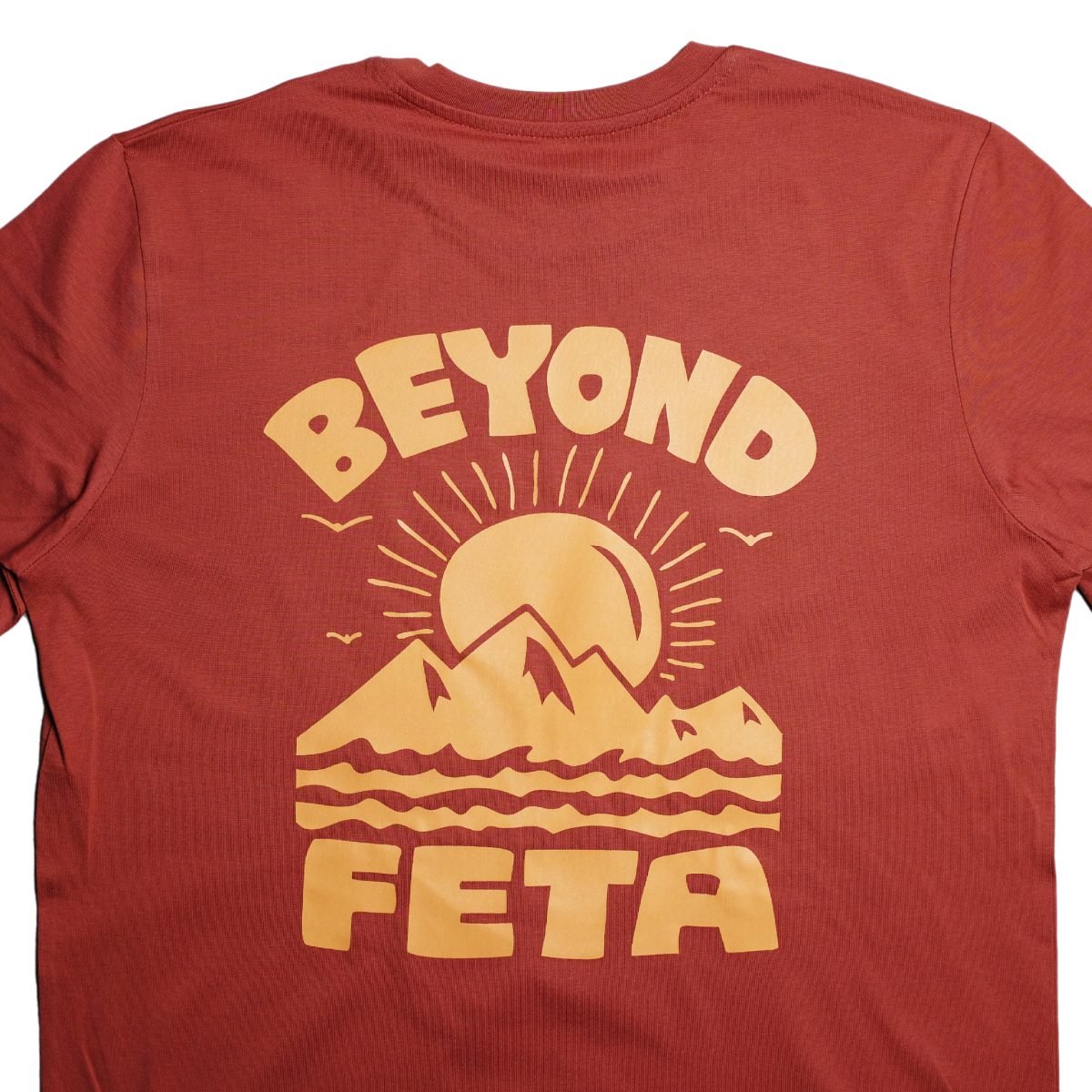 Beyond Feta Sunset Tee – Rust